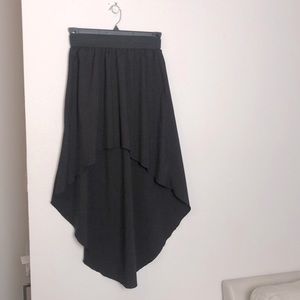 Charlotte Ruse black high-low skirt